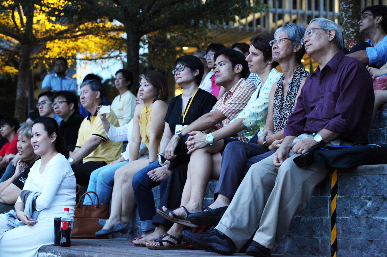 Audience watching performance